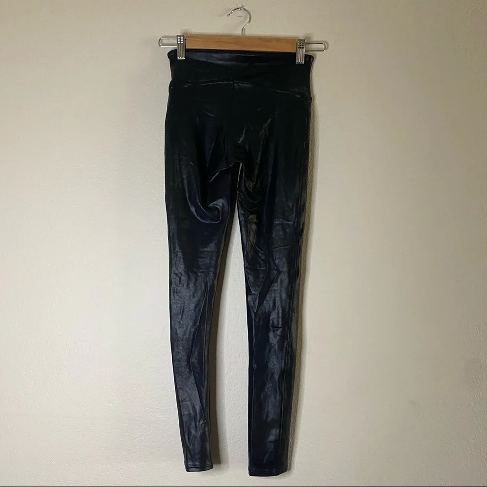SPANX black faux leather leggings S - Picture 7 of 12